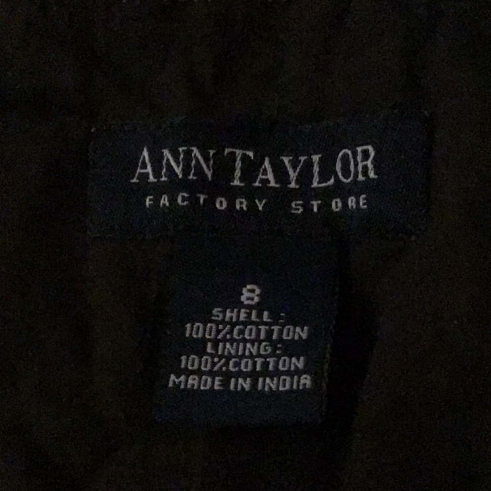 Anne Taylor Factory brown side zip tank blouse size 8 - Picture 6 of 6